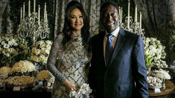 تک عکس پله و همسر سومش / ازدواج افسانه در سن 75 سالگی+عکس