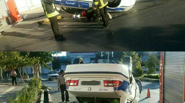 عکس / پلیس راهنمایی مشهد چپ کرد!