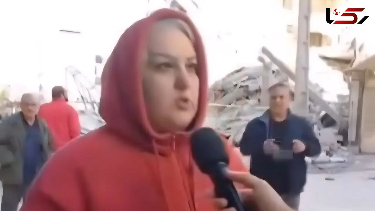 فیلم خروج معجزه‌آسای مادر و فرزند از  پنت هاوس قبل از آوار کامل ساختمانشان ! 