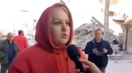 فیلم خروج معجزه‌آسای مادر و فرزند از  پنت هاوس قبل از آوار کامل ساختمانشان ! 
