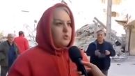 فیلم خروج معجزه‌آسای مادر و فرزند از  پنت هاوس قبل از آوار کامل ساختمانشان ! 