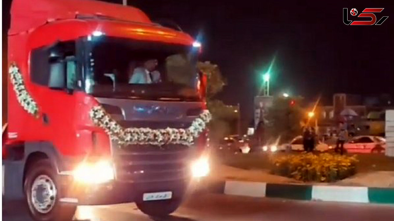 فیلم و عکس / عجیب ترین ماشین عروس و داماد شیرازی