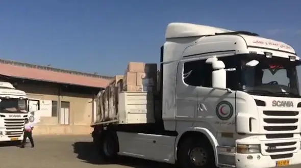 ببینید محموله  ۱۰۰ تنی ارسالی ایران به میانمار + فیلم