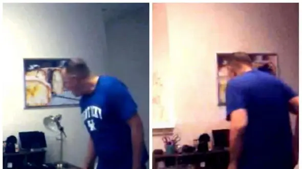 فیلم عجیب جنایی در کالیفرنیا / بازگشت سارق به محل سرقت پس از جاگذاشتن سوئیچ! 