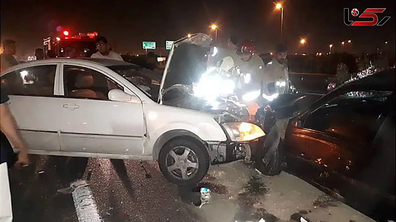 عکس های تصادف هولناک در آزادگان /  شب گذشته رخ داد
