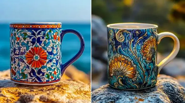 عکس های ماگ سرامیکی، رفیق خاص لحظه‌ های چای‌ خوری؛ طرح‌ های فانتزی شیک 