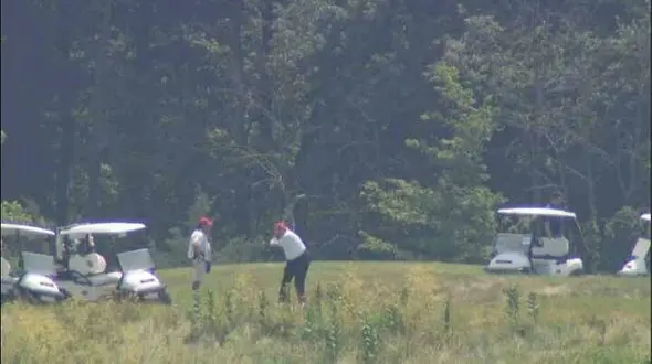 تصاویر دیده نشده از ورزش کردن ترامپ 