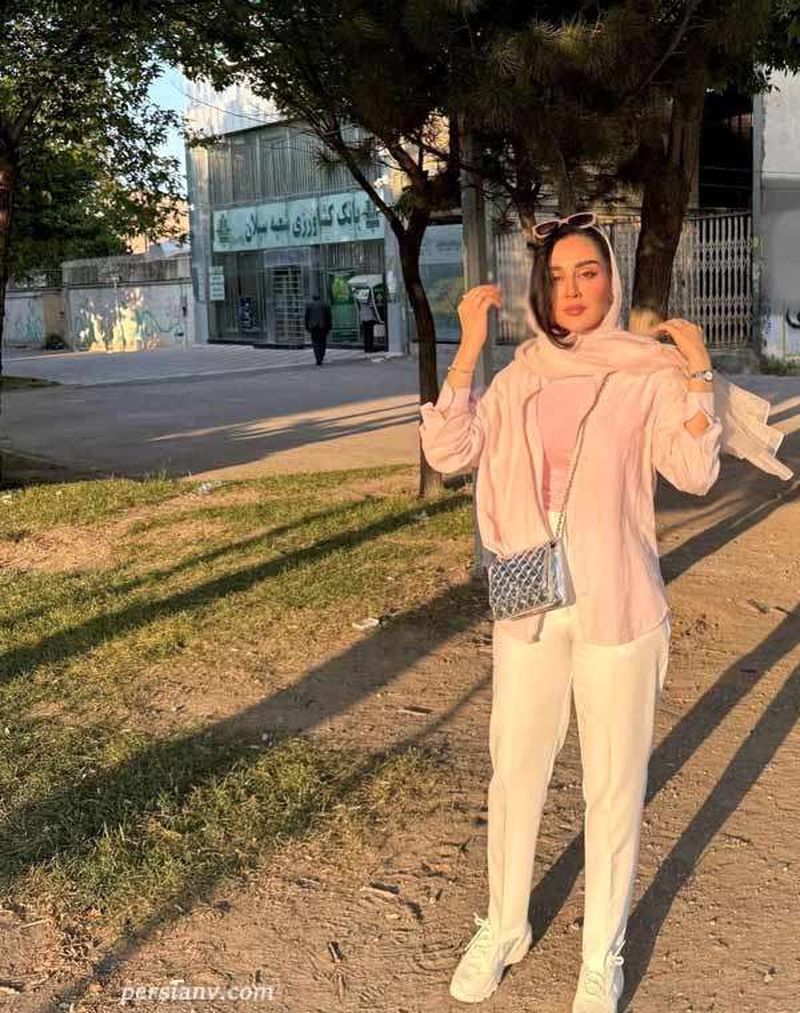 جدیدترین تصاویر گلنار سریال گیلدخت در خیابان‌های تهران