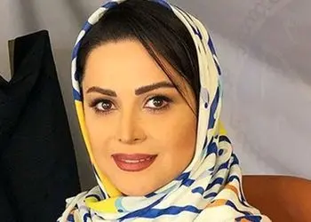 کمند امیرسلیمانی تغییرچهره داد/ خانم بازیگر با گریم قجری و روسری آبی+عکس