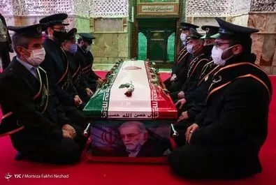  مراسم تشییع شهید فخری زاده با حضور فرماندهان عالی نیرو‌های مسلح صبح دوشنبه ۱۰ آذر ۱۳۹۹ در ستاد وزارت دفاع‎ برگزار شد. 