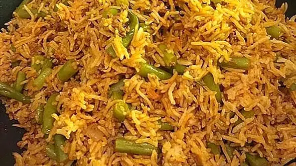 آموزش پخت لوبیا پلو با گوشت تیکه ای + فیلم