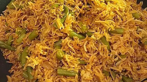 آموزش پخت لوبیا پلو با گوشت تیکه ای + فیلم