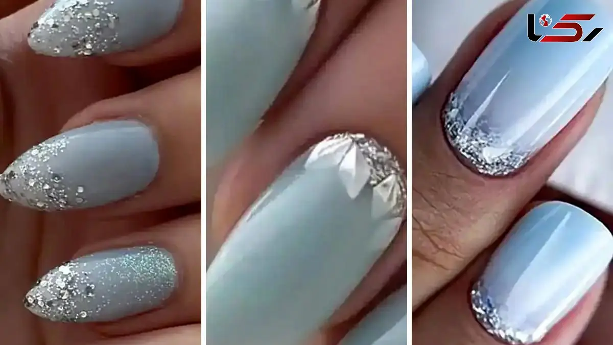 طراحی ناخن آبی روشن خاص | بهترین مدل های ناخن برای دختران و خانم های شیک پوش!