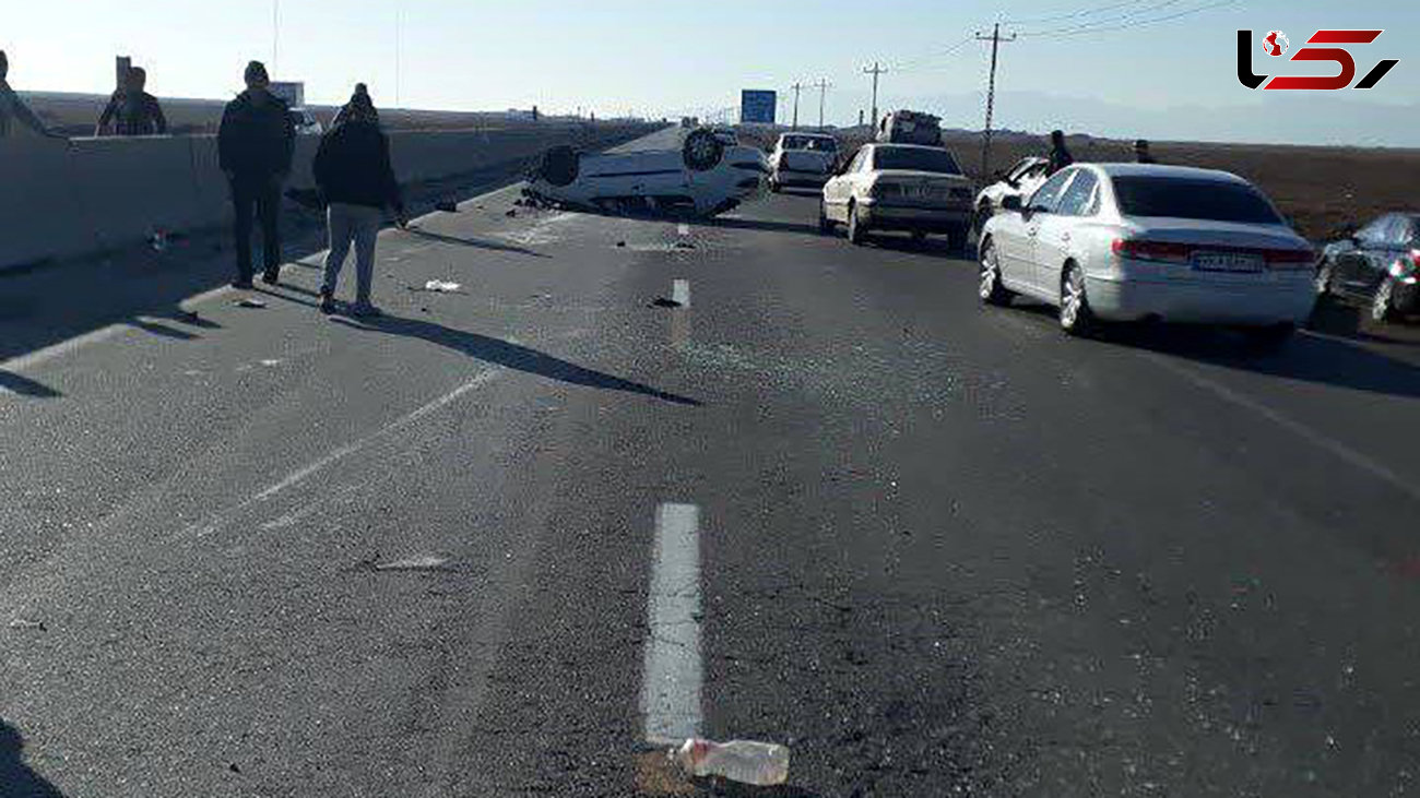 واژگونی خودرو پژو 206 در محور تبریز ارومیه یک کشته داد + عکس