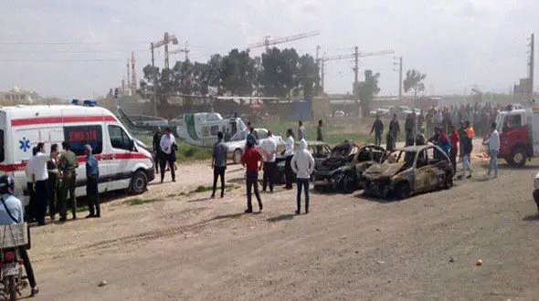 اعزام یک بالگرد و ۳ آمبولانس به محل حادثه تصادف تهران ساوه