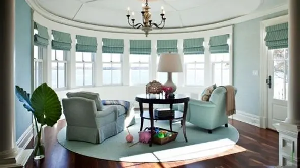 استفاده های متنوع از فرش گرد در دکوراسیون +تصاویر 