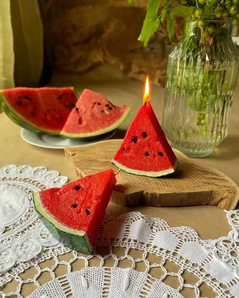 مدل شمع یلدایی | مدل شمع یلدایی جدید ۱۴۰۴ با طرح انار و هندوانه که عروس های باسلیقه عاشقشن!