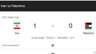 فیلم گل اول ایران به فلسطین در دقیقه 2 توسط کریم انصاری فرد 