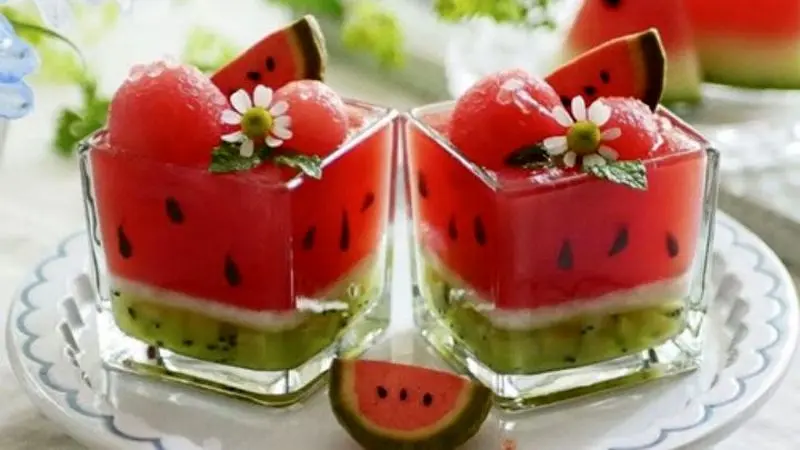 ایده‌های تزیین ژله برای شب یلدا