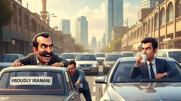 فیلم/ کل کل بامزه برندهای مختلف ماشین تو پارکینگ؛ گیس و گیس‌کشی بنز و BMW، اشک تمساح تویوتا و لات‌بازی پژو پارس / عاشق نیسان شدم!