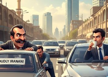 فیلم/ کل کل بامزه برندهای مختلف ماشین تو پارکینگ؛ گیس و گیس‌کشی بنز و BMW، اشک تمساح تویوتا و لات‌بازی پژو پارس / عاشق نیسان شدم!