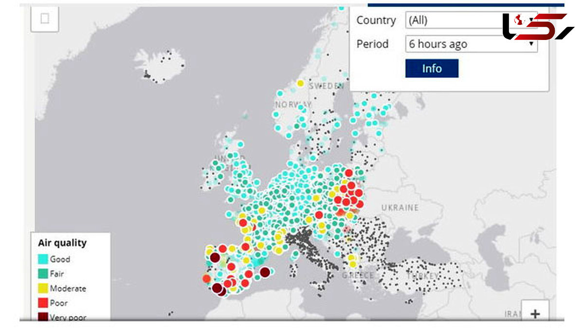 سنجش آلودگی هوا در شهرهای اروپایی با این نقشه
