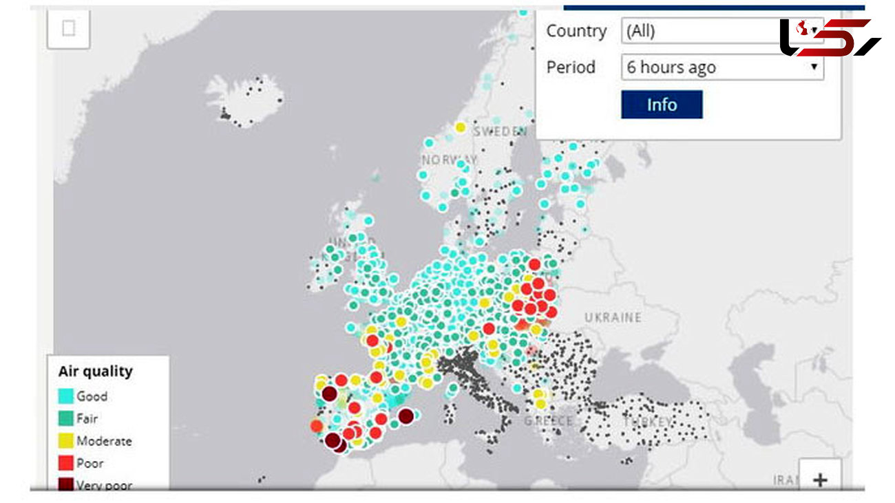 سنجش آلودگی هوا در شهرهای اروپایی با این نقشه