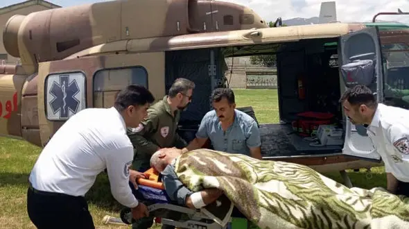 اورژانس هوایی آذربایجان‌غربی ۲ بیمار بدحال را نجات داد