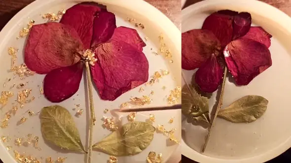 طرز ساخت گل رزین + فیلم