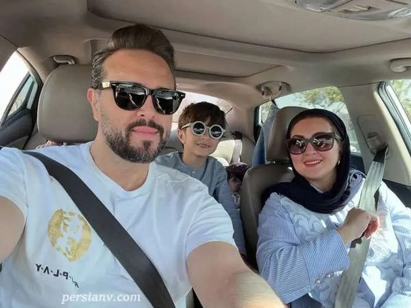 عکس خانوادگی مجری مشهور