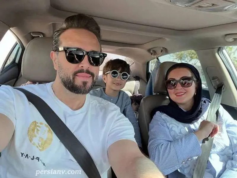 عکس خانوادگی مجری مشهور