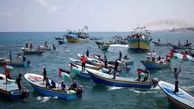  ۲۹زخمی در حمله رژیم صهیونیستی به راهپیمایی دریایی فلسطینی‌ها 