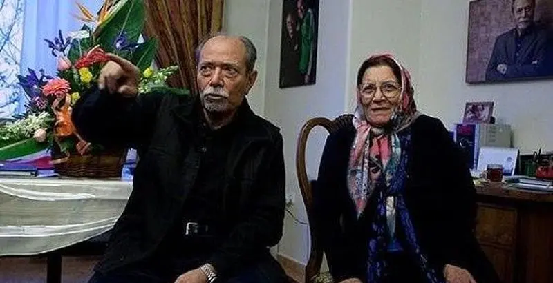 علی نصیریان و همسرش