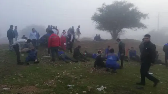 عکس / تصادف هولناک سرویس کارکنان پتروشیمی مسجدسلیمان 
