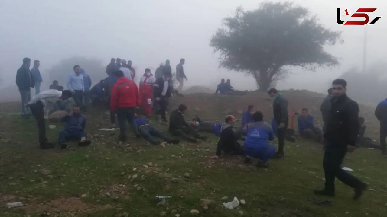 عکس / تصادف هولناک سرویس کارکنان پتروشیمی مسجدسلیمان 