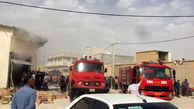 آتش سوزی انبار هایپر مارکت در فارس
