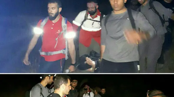  نجات کوهنورد از خطر  مرگ در توچال با تماس یک زن + تصاویر