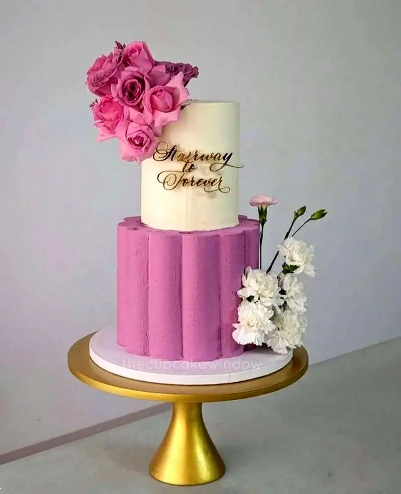 کیک تولد دو طبقه دخترانه شیک | 20 طرح متنوع و جدید کیک تولد دخترانه دو طبقه شیک بسیار لاکچری
