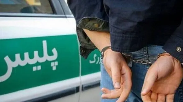 غافلگیری سارق محتویات خودرو در میانه توسط پلیس