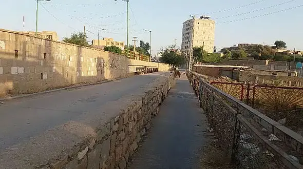 عبور از این پل دل شیر می‌خواهد + فیلم / خوزستان