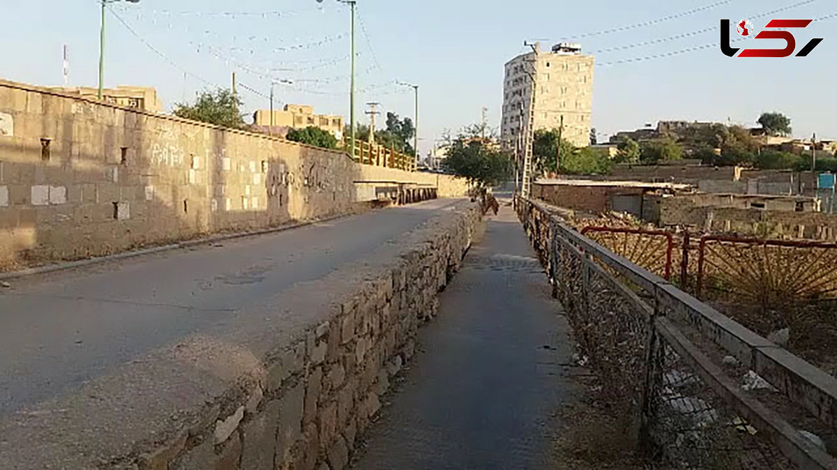 عبور از این پل دل شیر می‌خواهد + فیلم / خوزستان