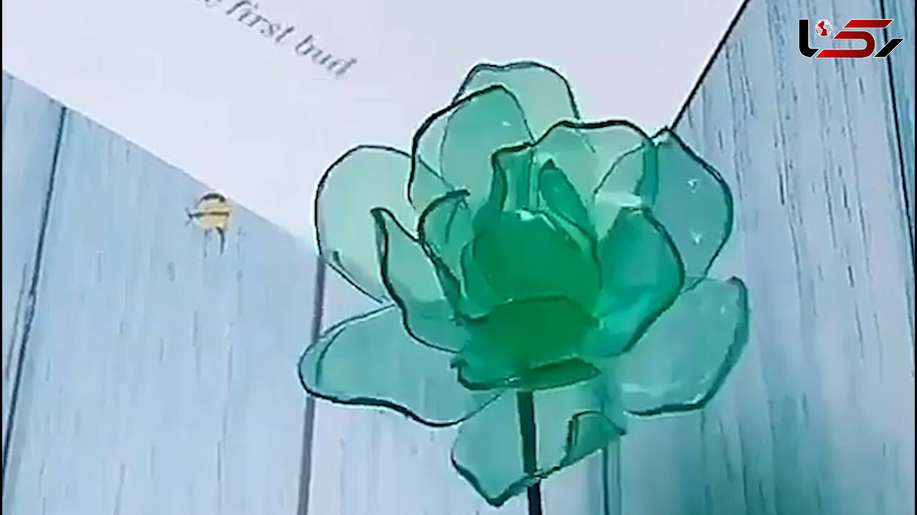 طرز ساخت گل با بطری پلاستیکی / فیلم