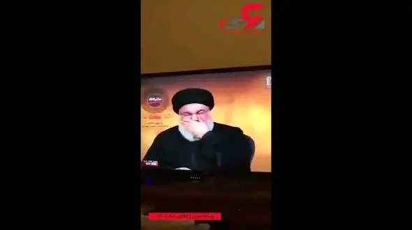 فیلم گریه های سید حسن نصرالله برای سردار شهید سلیمانی