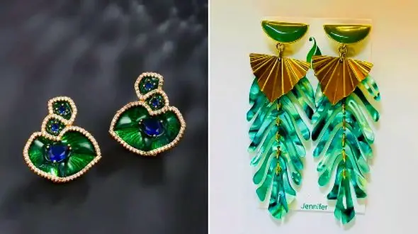 گوشواره طرح برگ سبز؛ جدیدترین مدل‌ ها برای علاقه‌ مندان شیک‌ پوشی