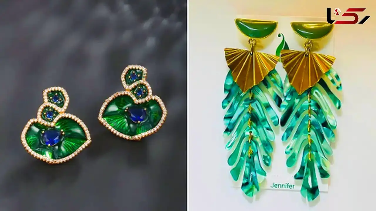 گوشواره طرح برگ سبز؛ جدیدترین مدل‌ ها برای علاقه‌ مندان شیک‌ پوشی