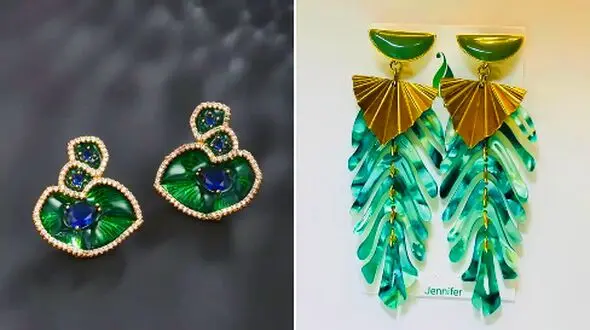 گوشواره طرح برگ سبز؛ جدیدترین مدل‌ ها برای علاقه‌ مندان شیک‌ پوشی