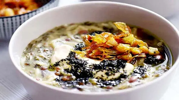 طرز پخت غذای محلی قوچان به نام آش آبکش