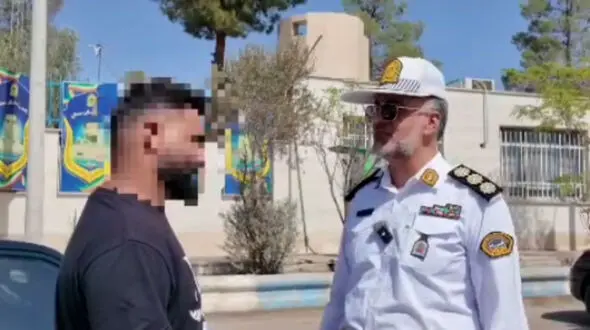 از جاده تا آتش زیر ماشین خودروی متخلف در سمنان توقیف شد!