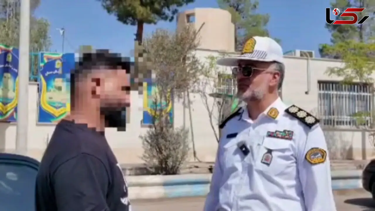 از جاده تا آتش زیر ماشین خودروی متخلف در سمنان توقیف شد!