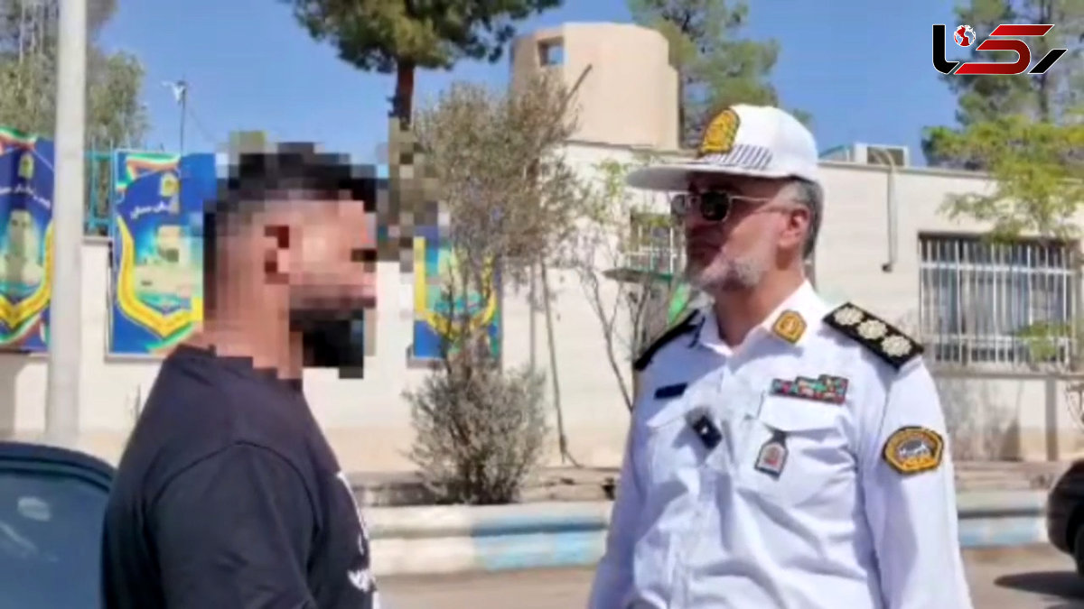 از جاده تا آتش زیر ماشین خودروی متخلف در سمنان توقیف شد!